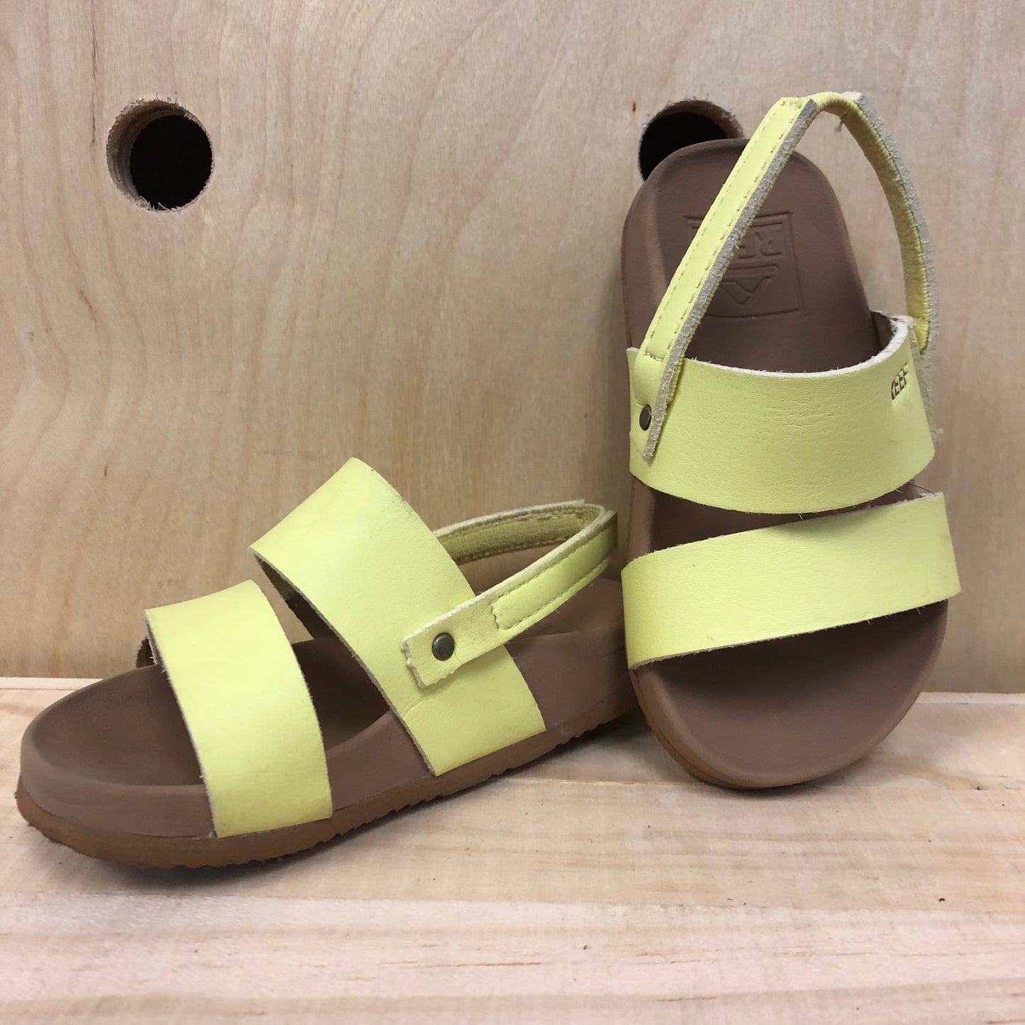 Yellow Ankle Strap Sandals
