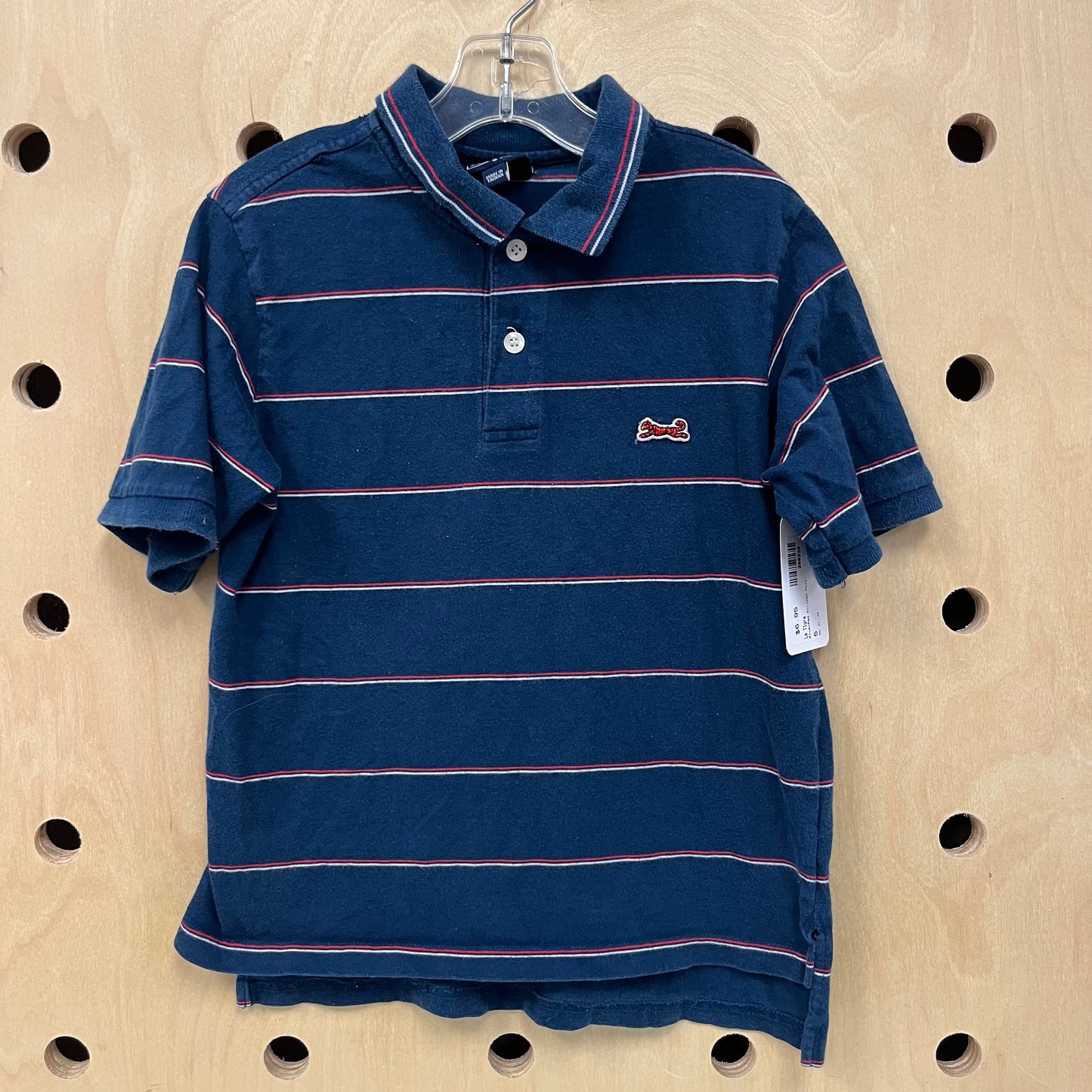 Blue+Red Striped Polo