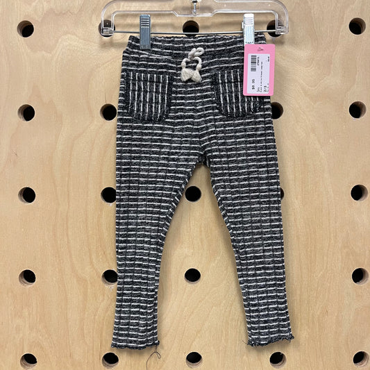 Black & White Ribbed Leggings