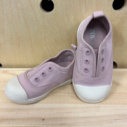 Lavender Canvas Slip Ons