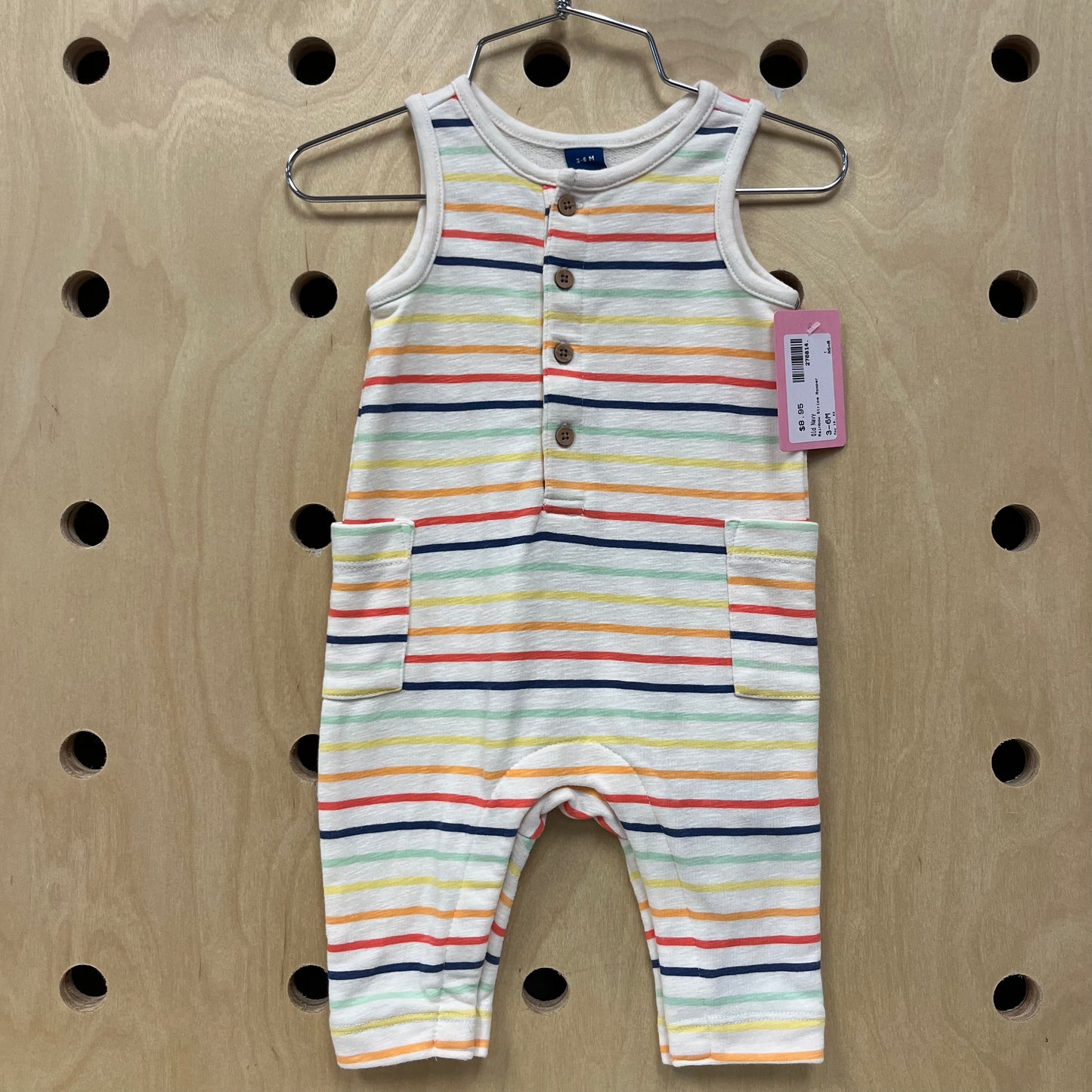 Rainbow Stripe Romper