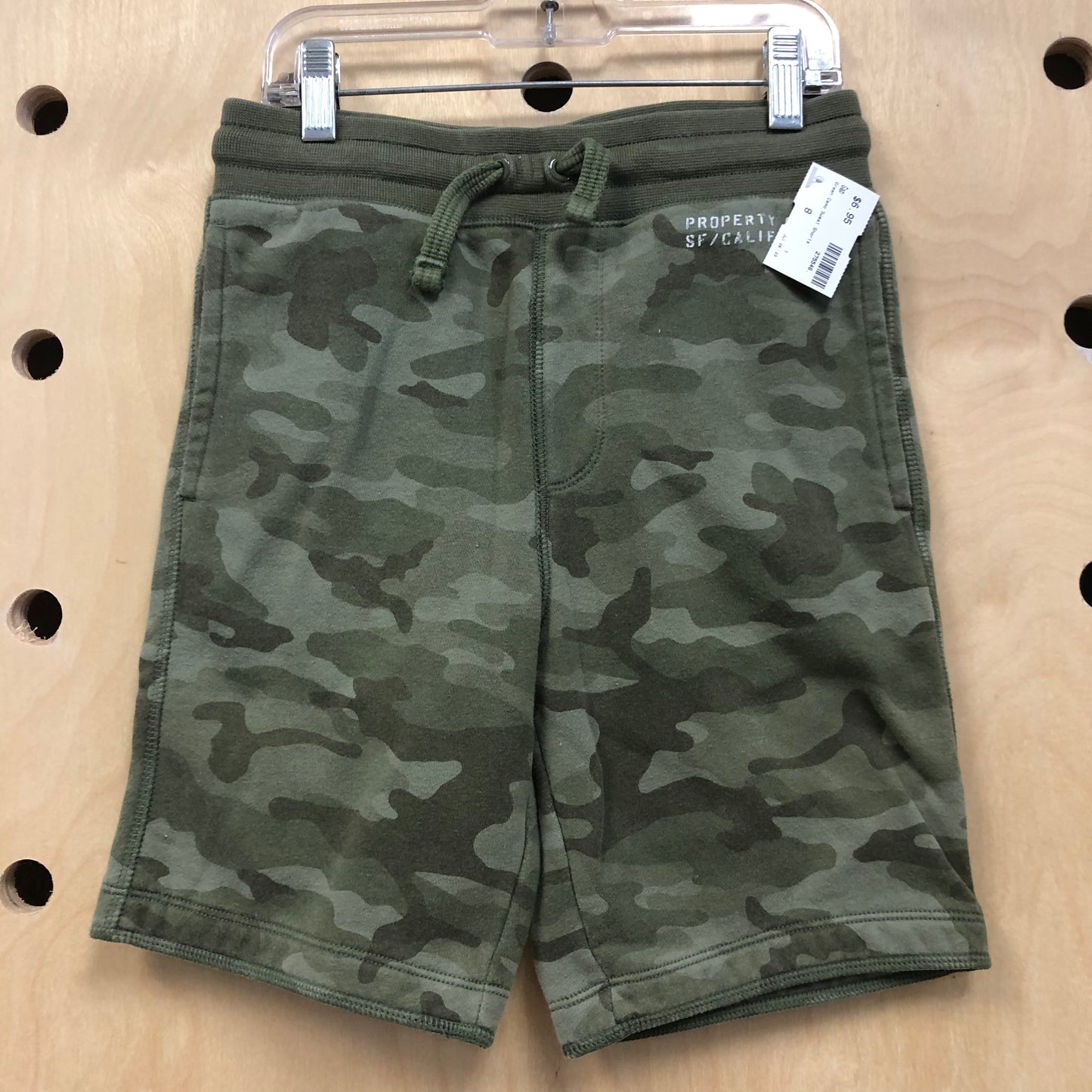 Green Camo Sweat Shorts