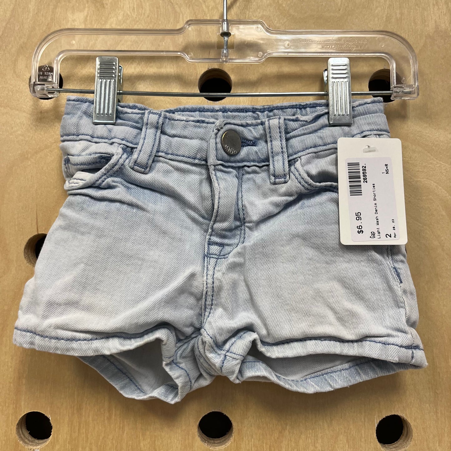 Light Wash Denim Shorties