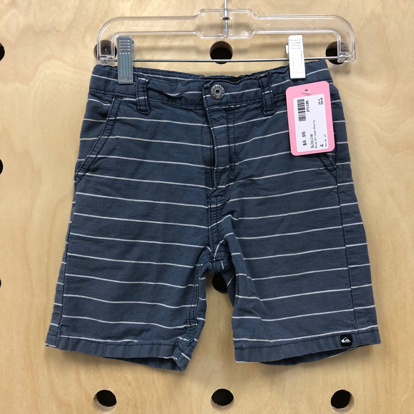 Blue Striped Shorts