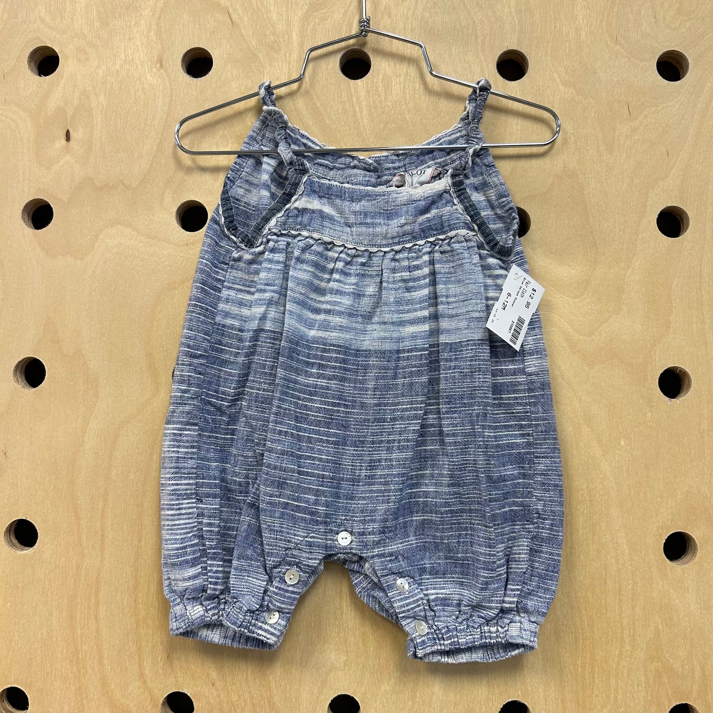 Blue Serape Romper