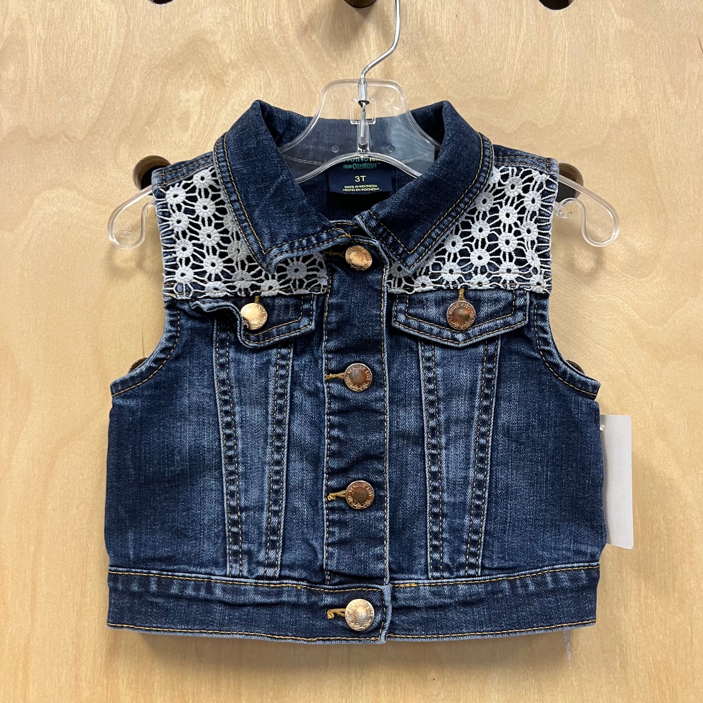 Denim+Lace Vest