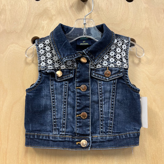Denim+Lace Vest