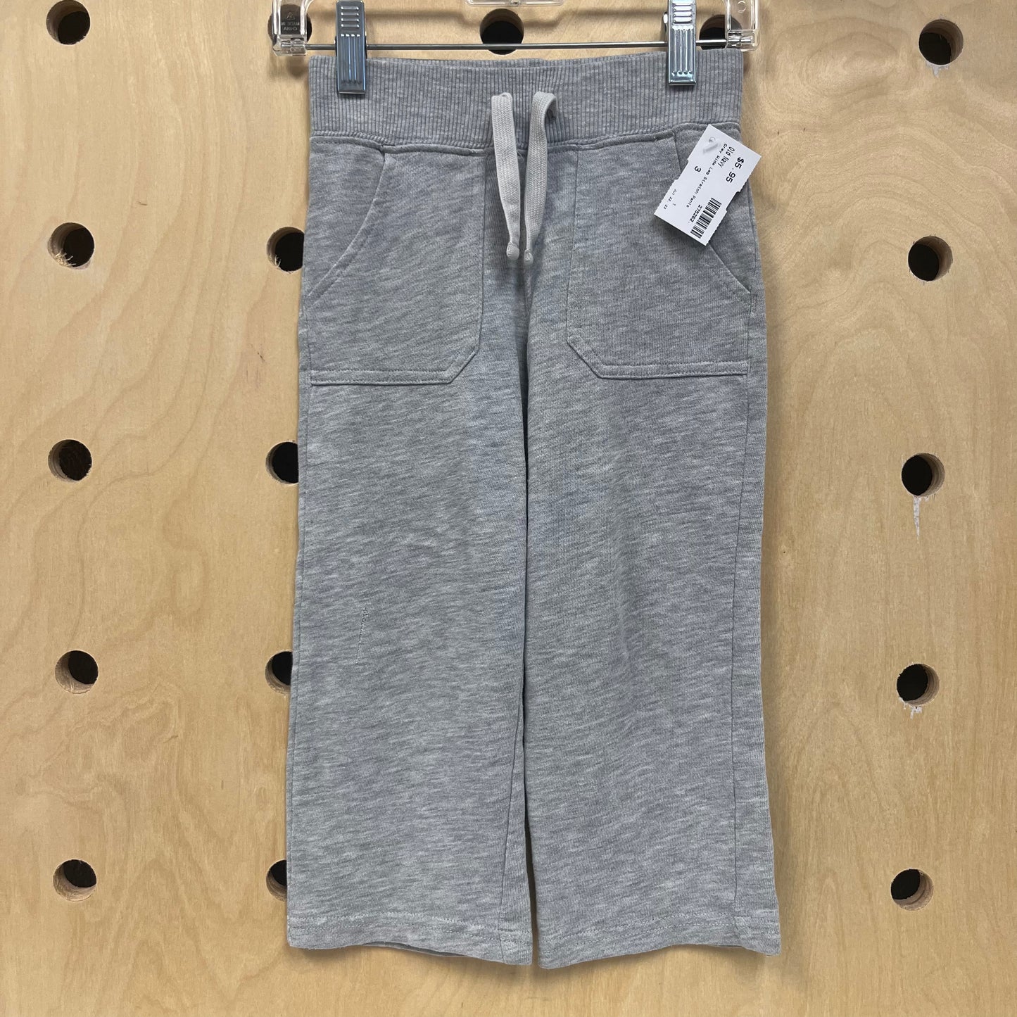 Grey Wide Leg Stretch Pants