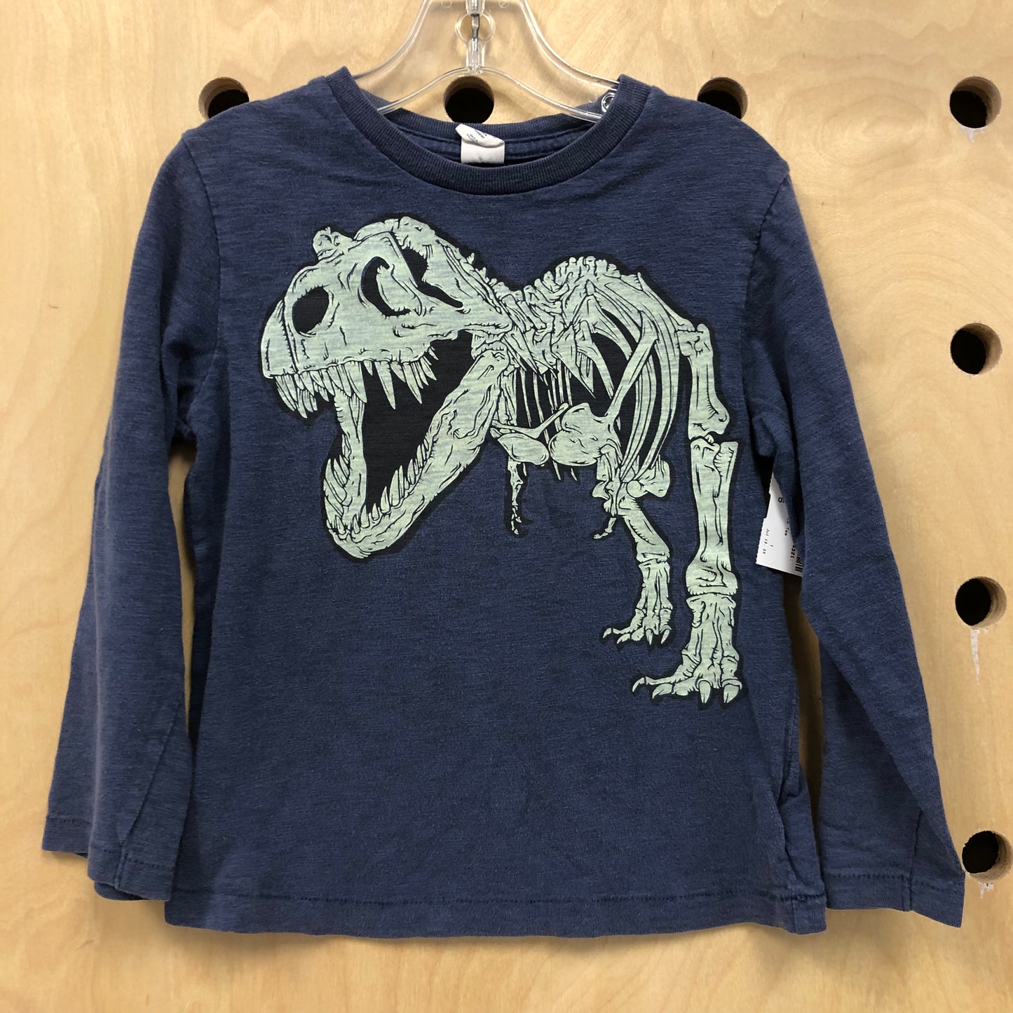 Blue T Rex Fossil LS Tee