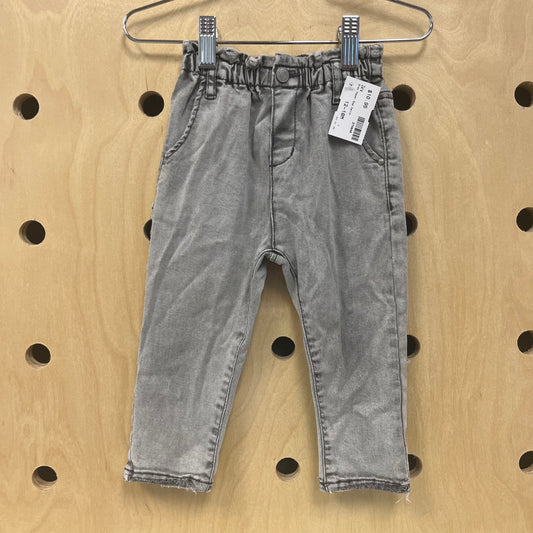 Grey Paper Bag Denim