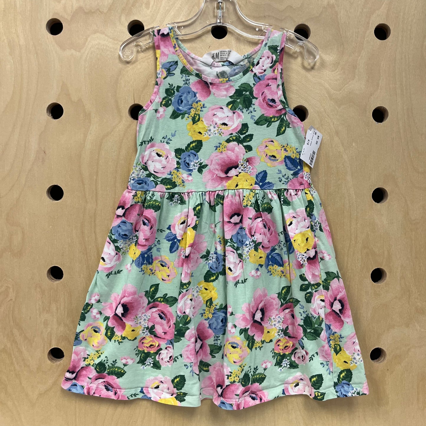 Mint Floral Dress