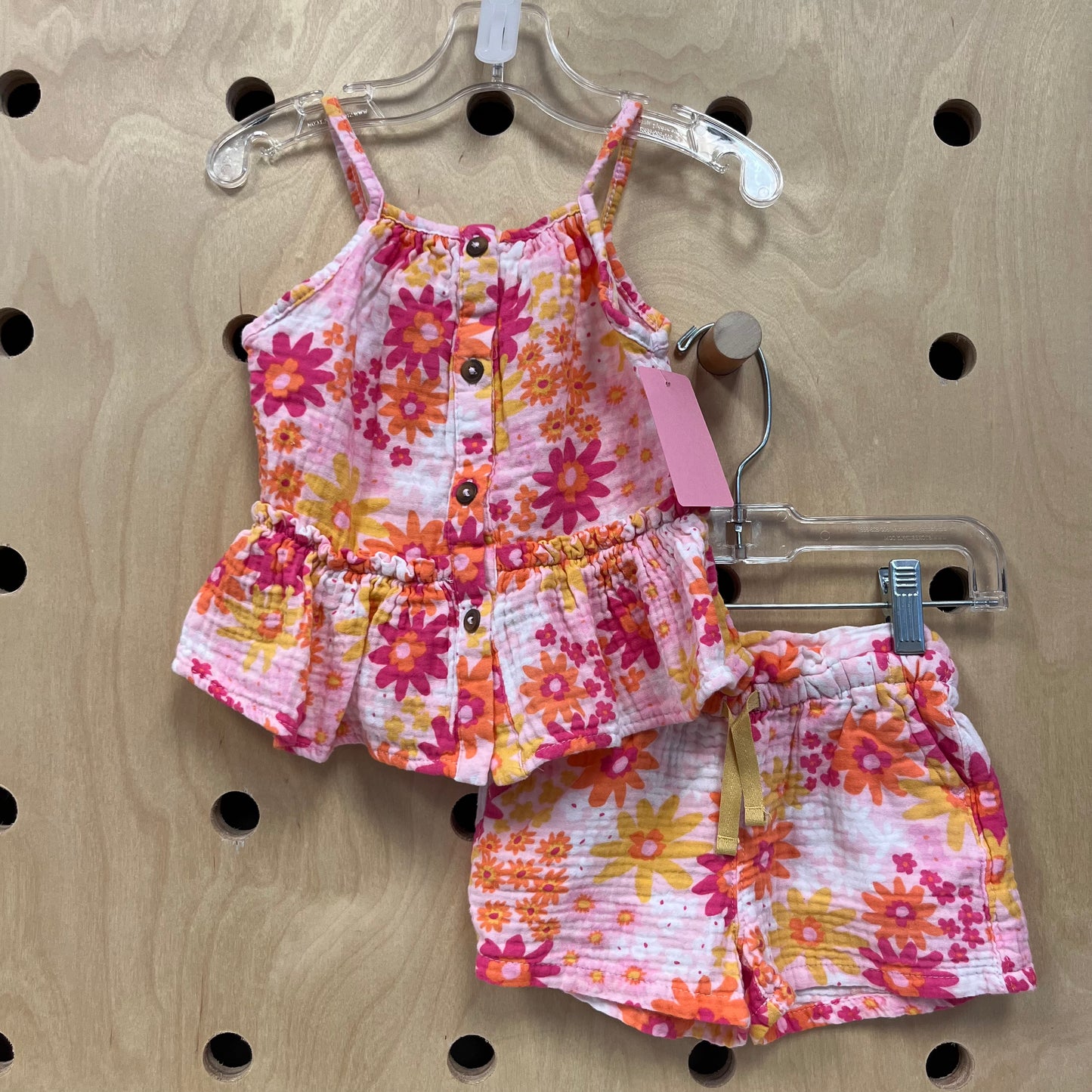 White Floral Gauze Outfit