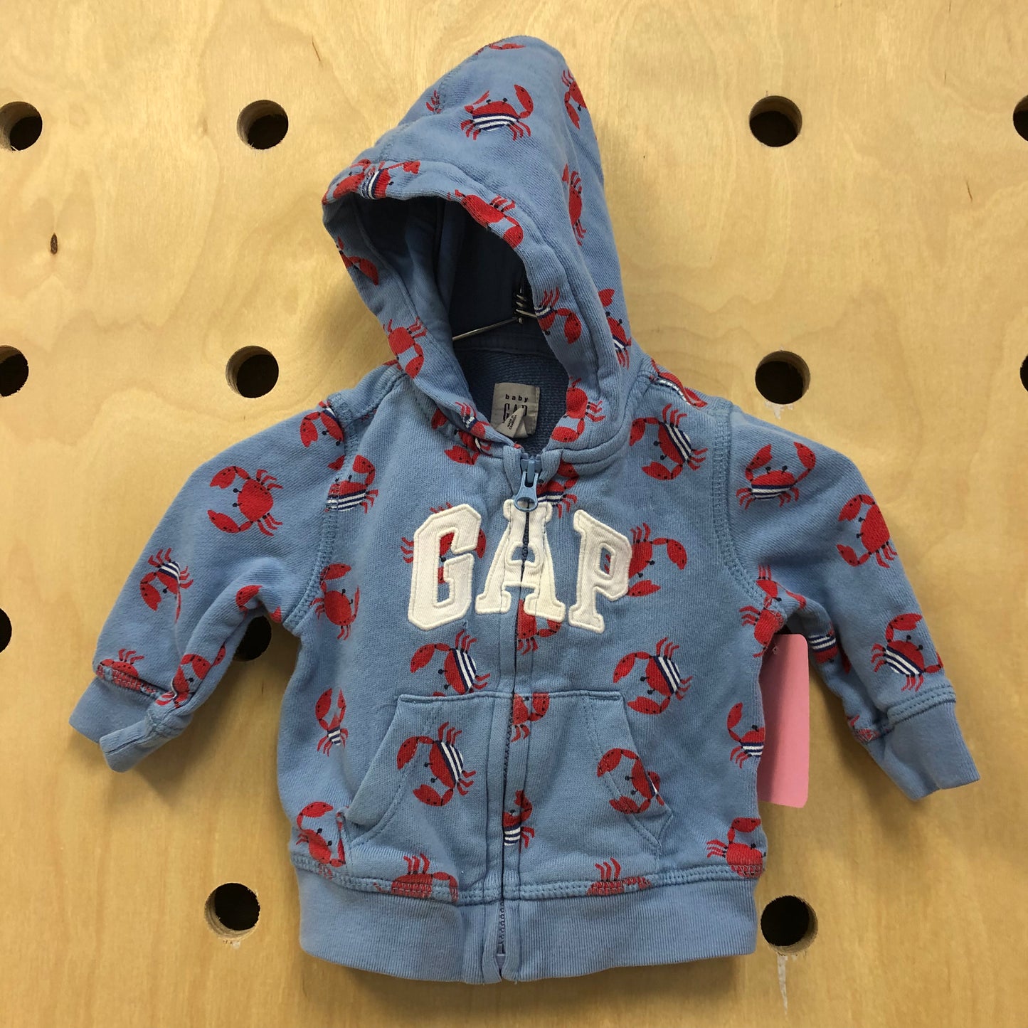 Blue Crab Zip Hoodie