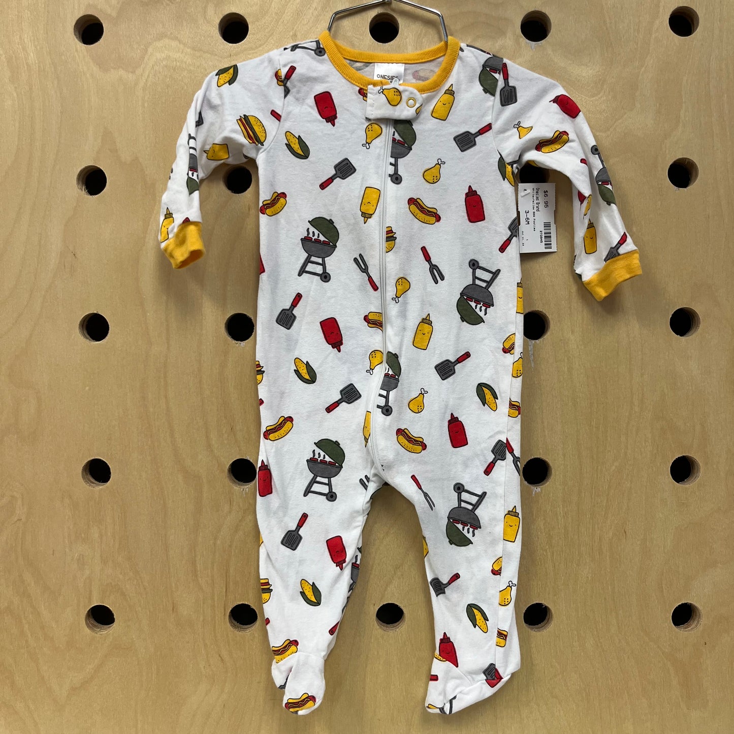 White+Yellow BBQ Footies