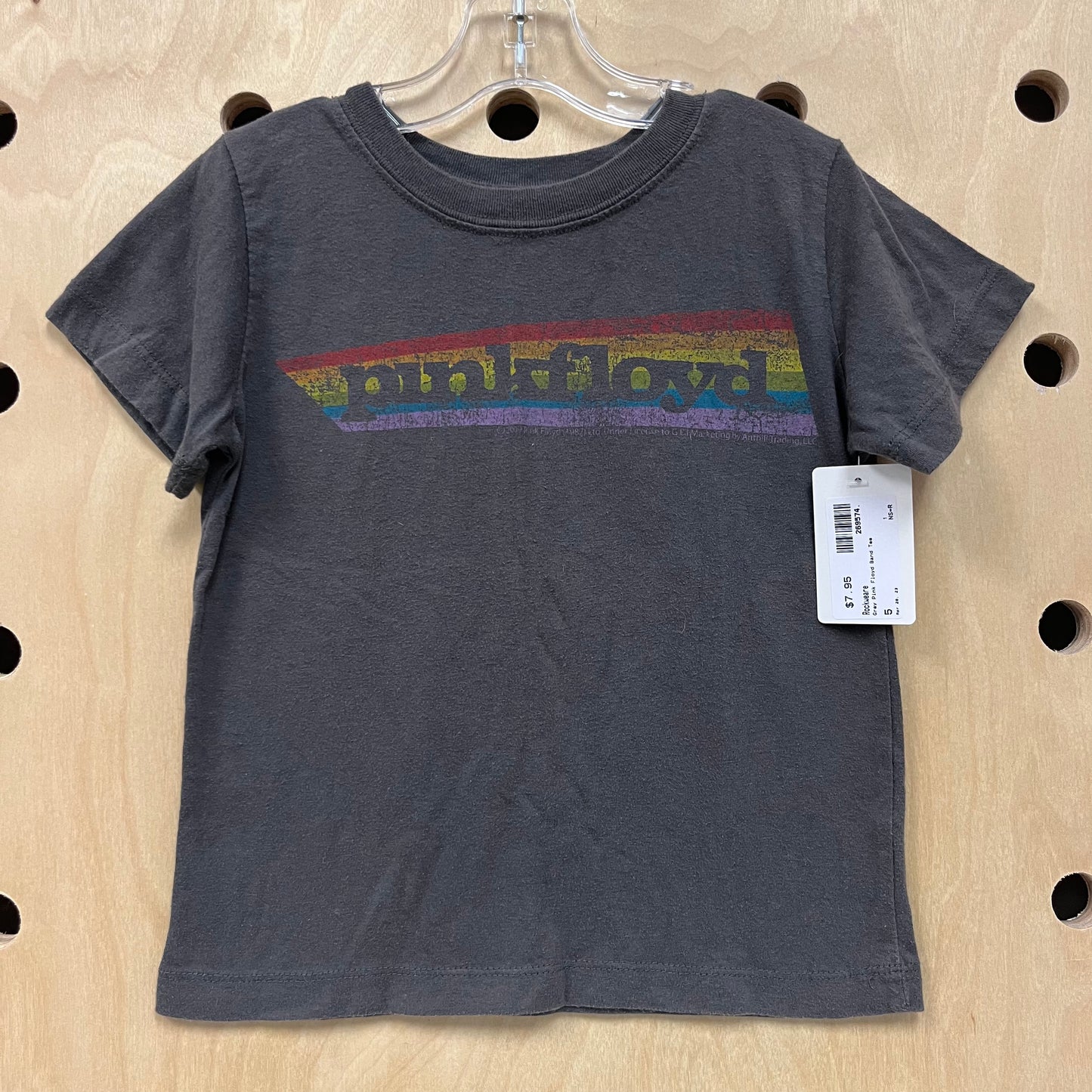 Grey Pink Floyd Band Tee