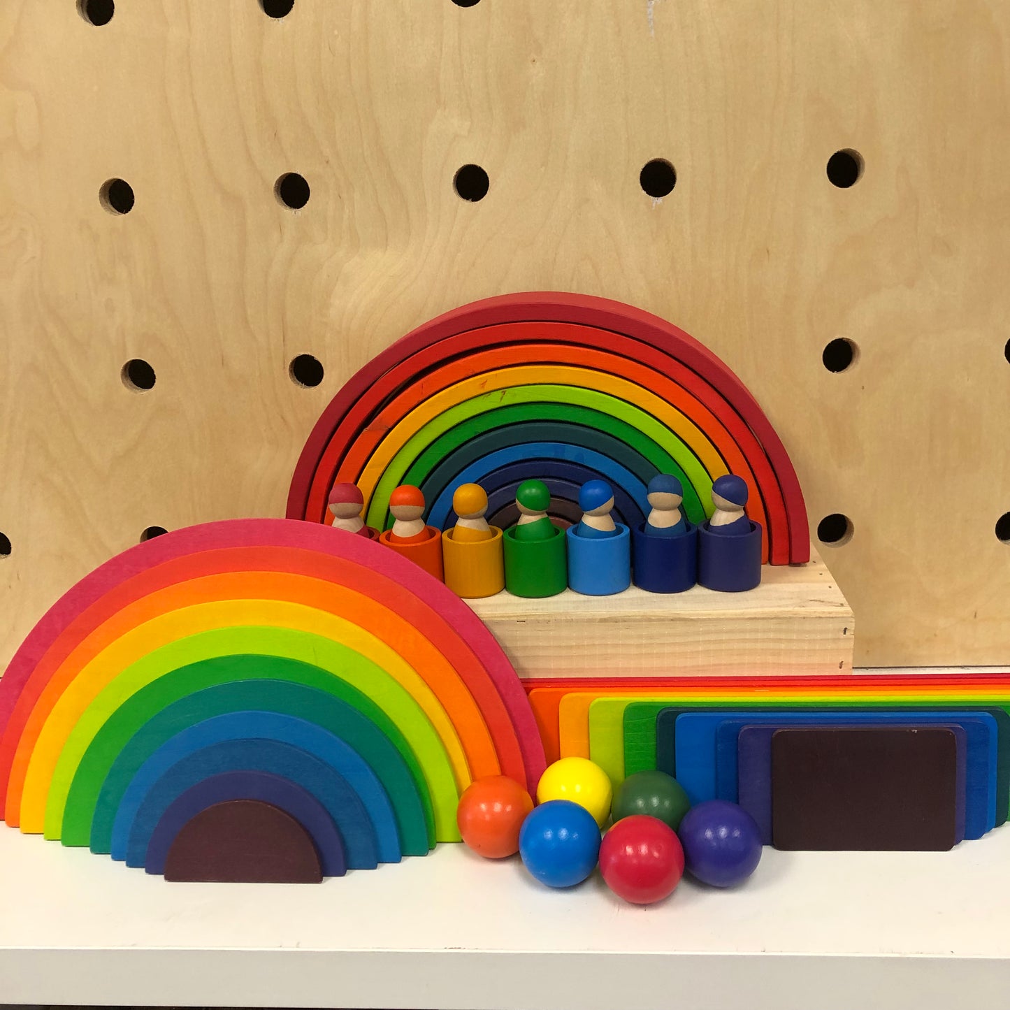 Wooden Rainbow Toys Set