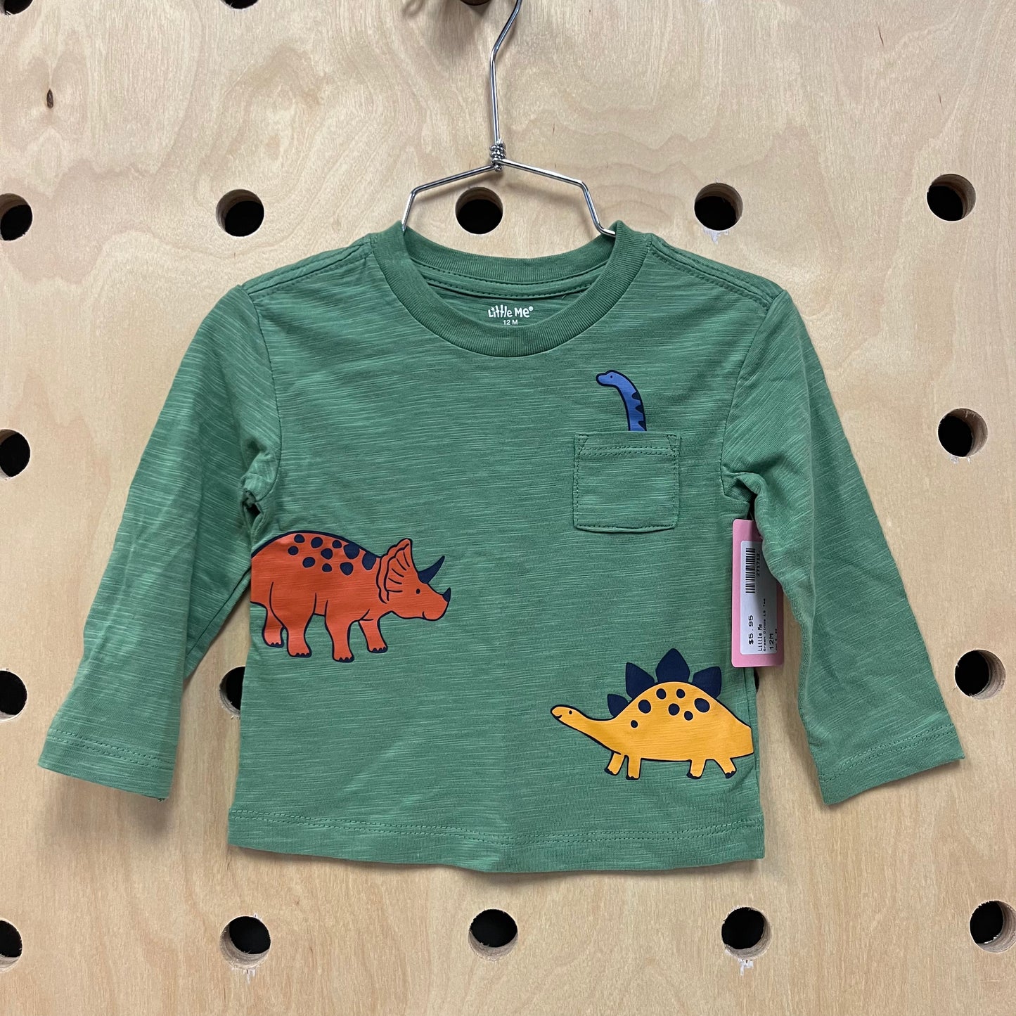 Green Dinos LS Tee