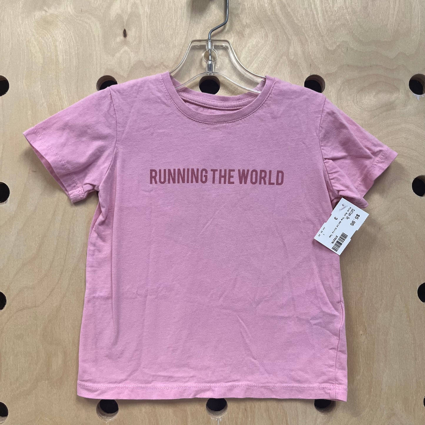Pink Run The World Girls Tee