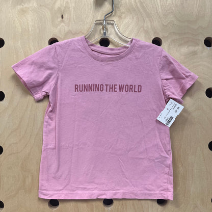 Pink Run The World Girls Tee