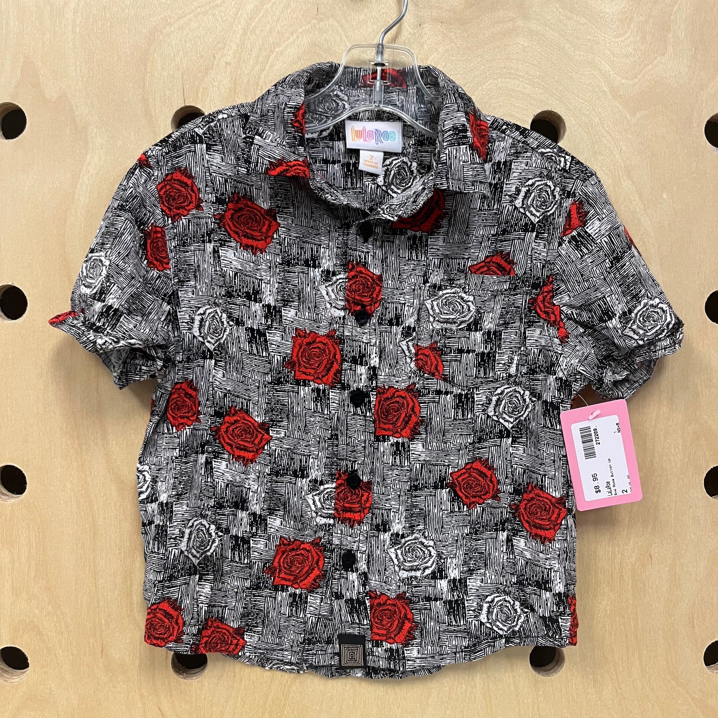 B+W Rose Button Up