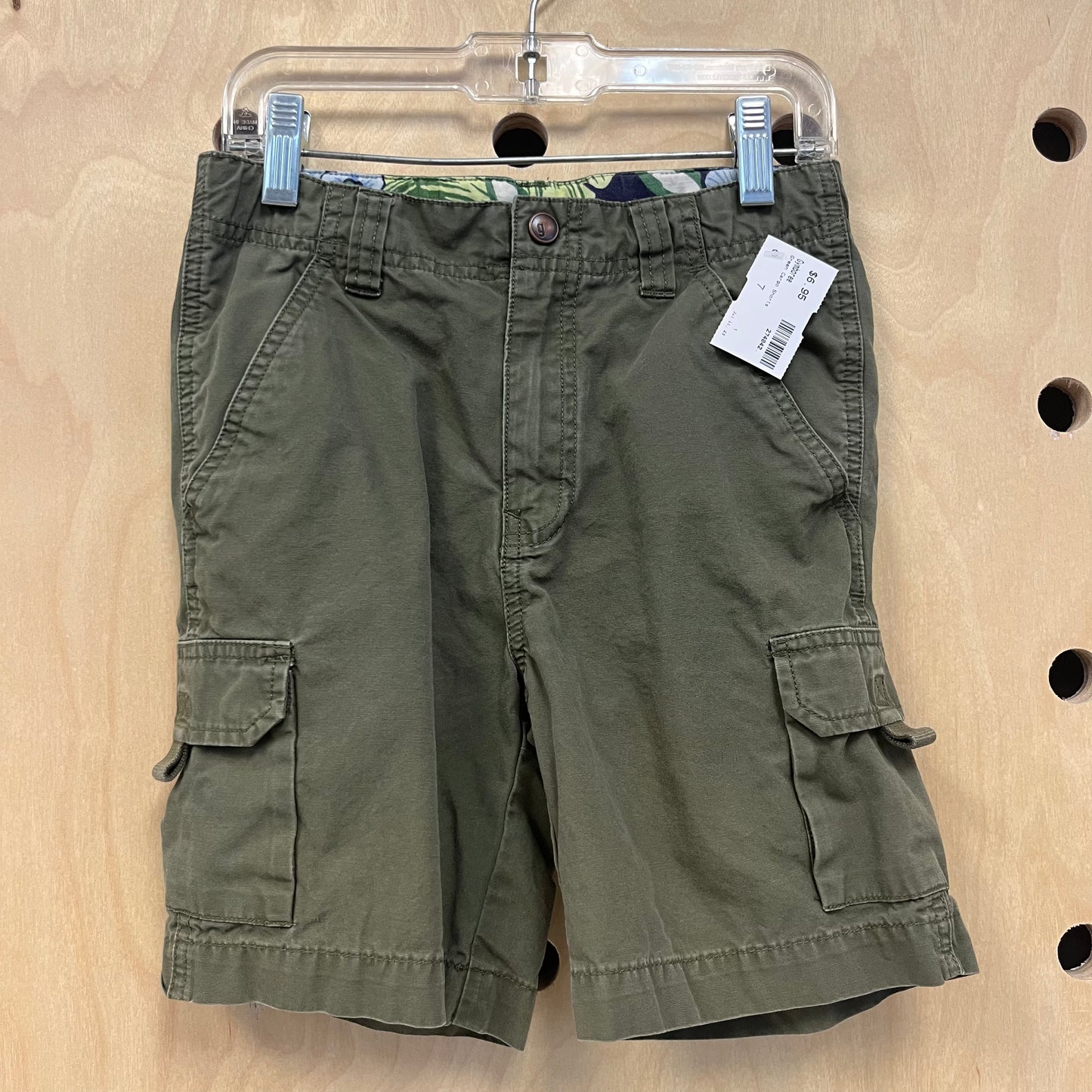 Green Cargo Shorts