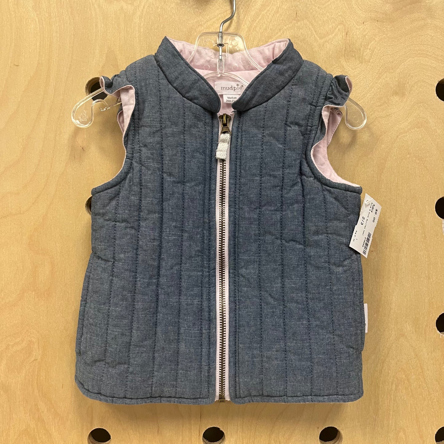 Blue & Pink Quilted Vest