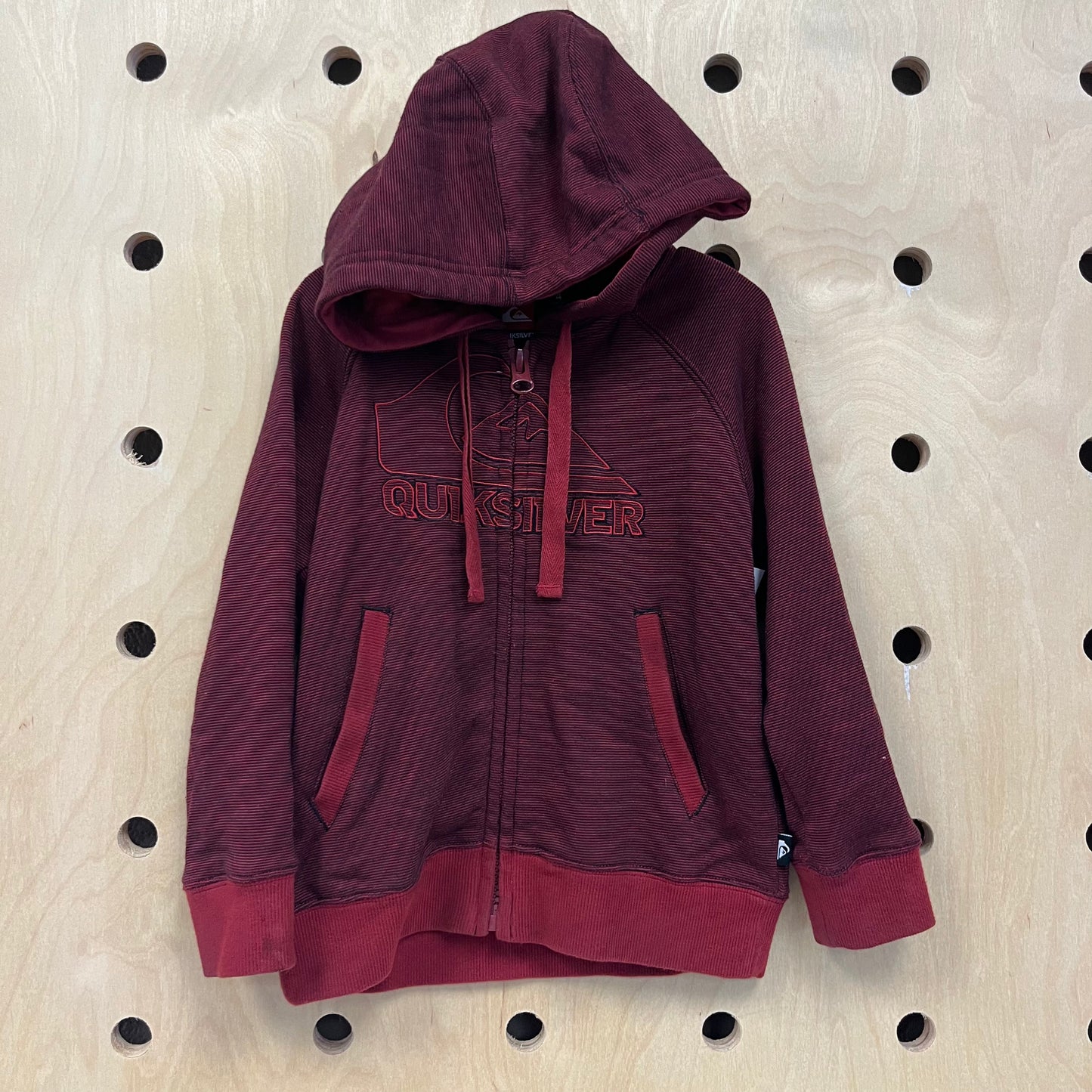 Red  Logo Zip Up Hoodie