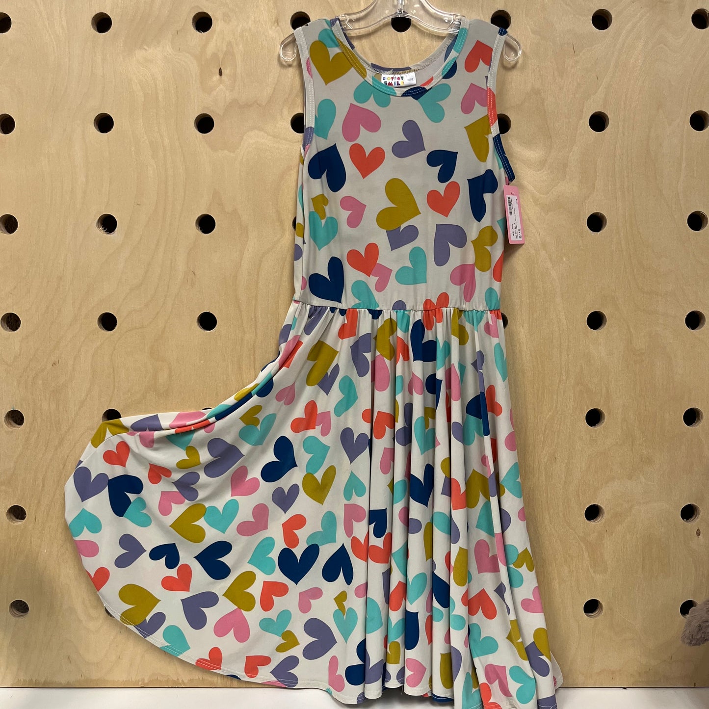 Colorful Hearts Twirl Dress