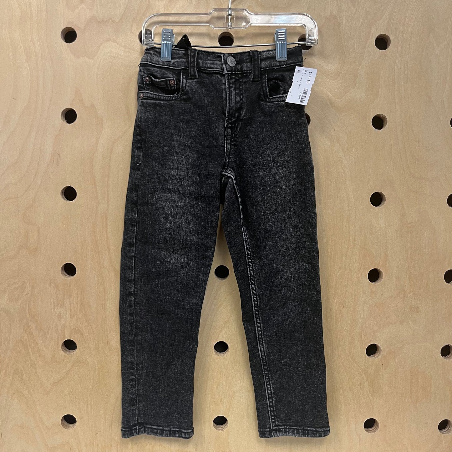 Black Straight Denim