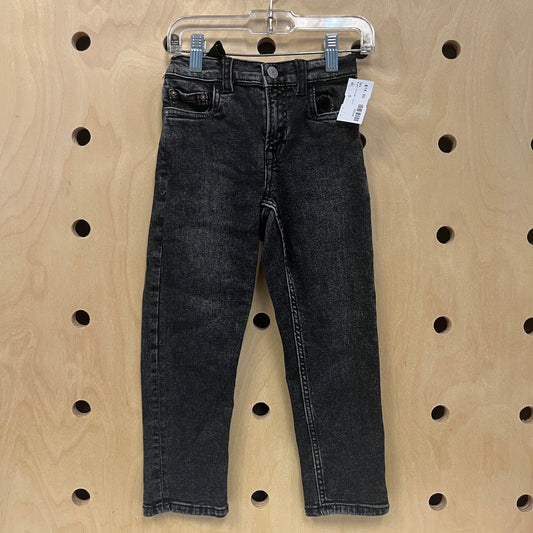 Black Straight Denim