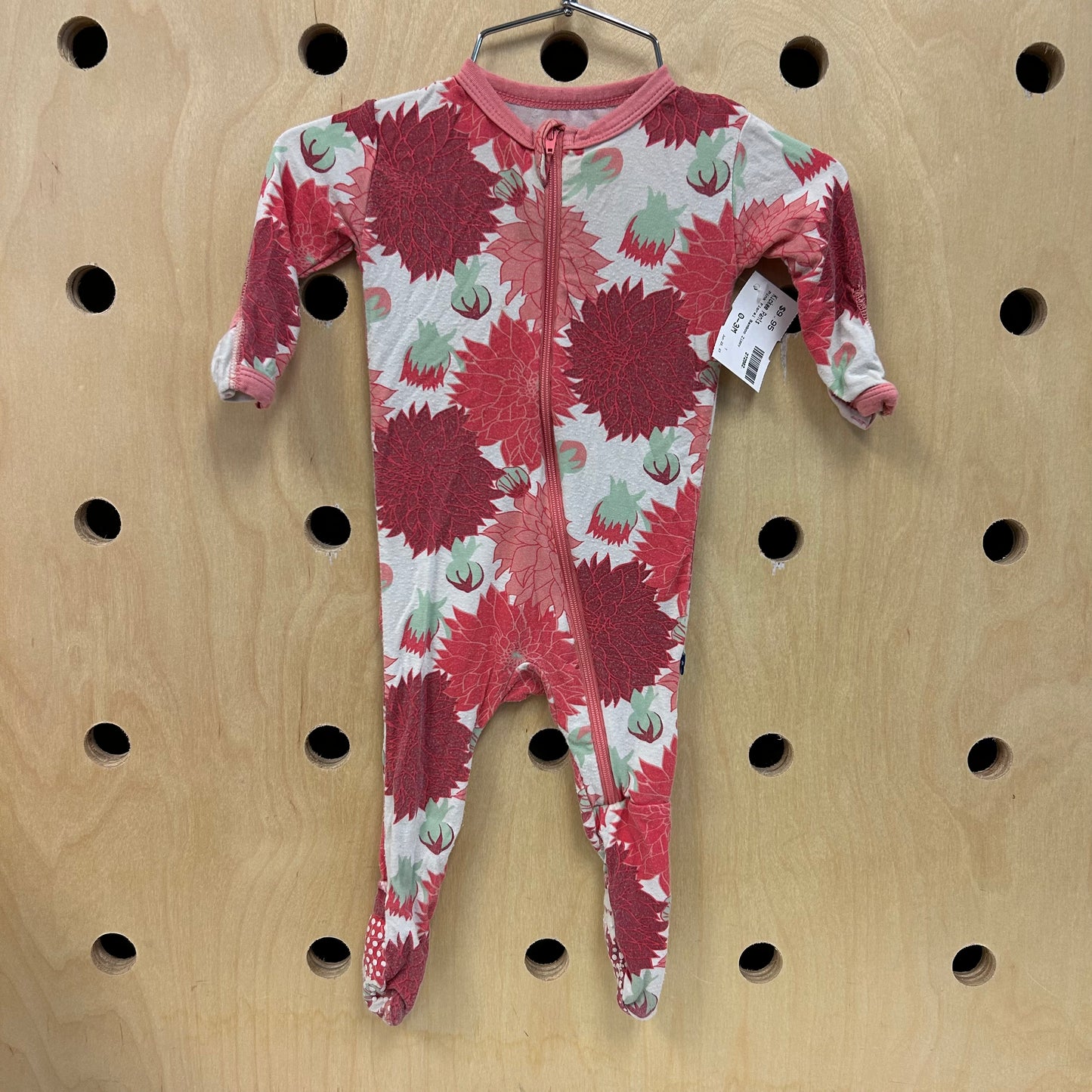 Pink Floral Bamboo Zippy