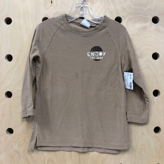 Enjoy The Way Tan Long Sleeve