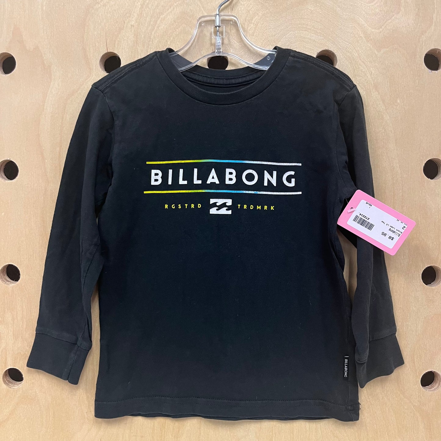 Black Logo LS Tee