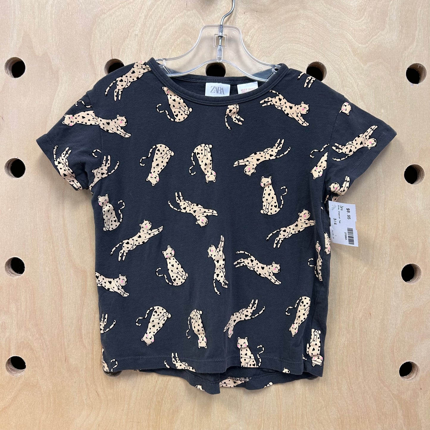 Grey Cheetah Tee