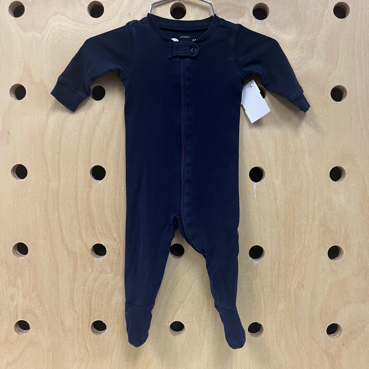Navy Blue Zippered Footies