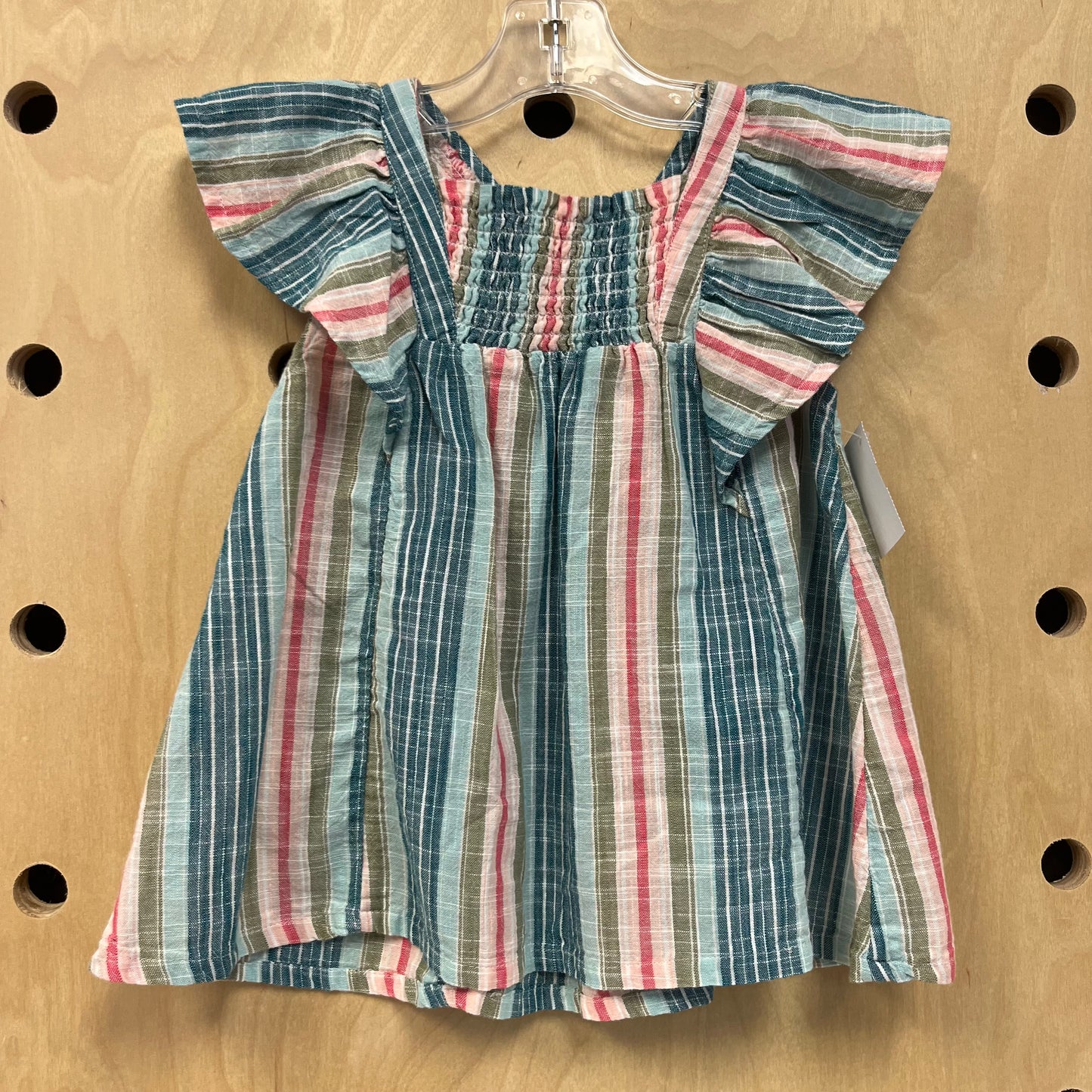 Blue & Pink Striped Top
