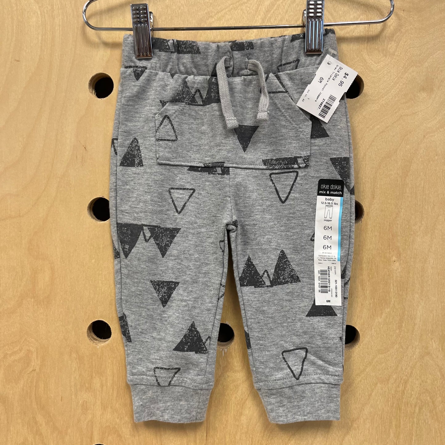 Grey Triangle Pocket Joggers