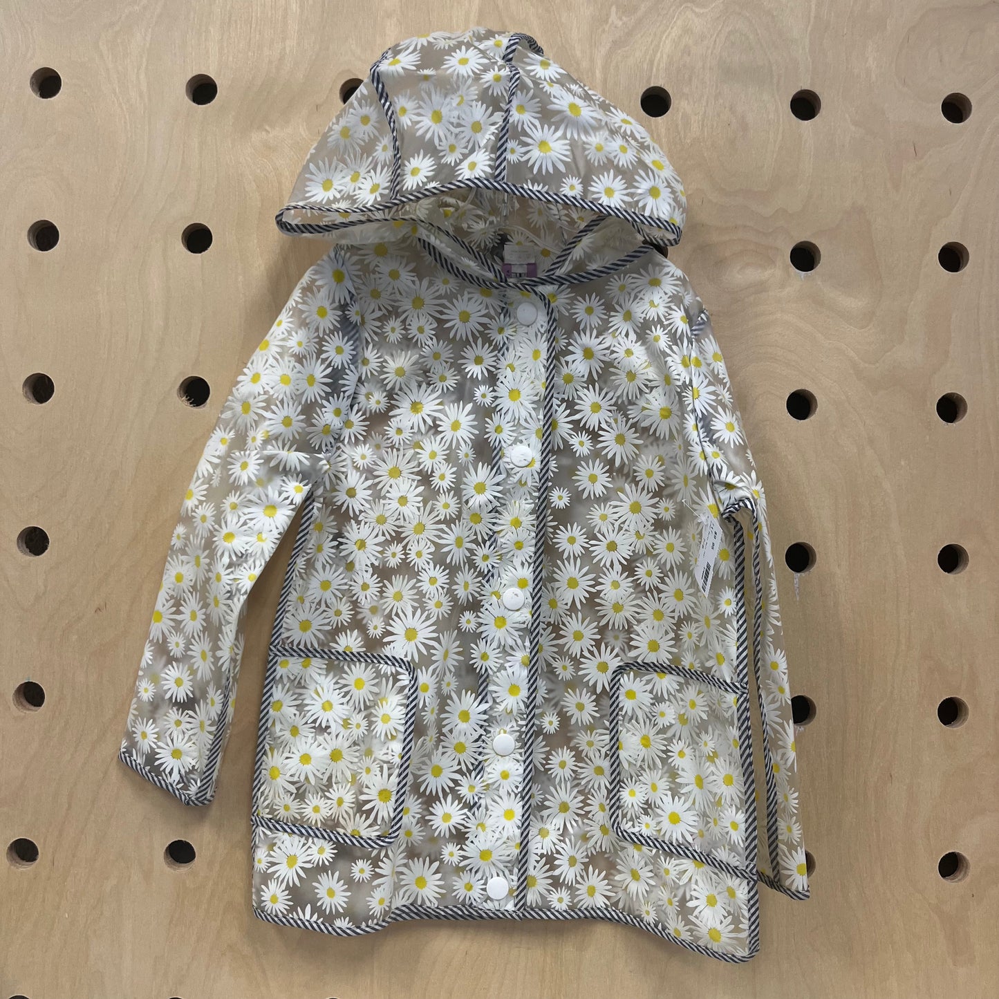 Clear Daisy Rain Coat
