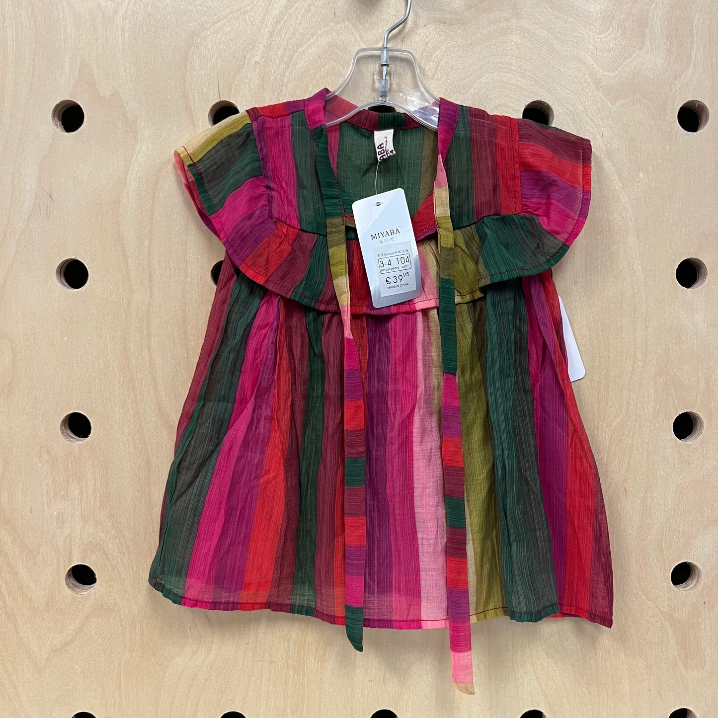 Jewel Tone Stripe Dress NEW!