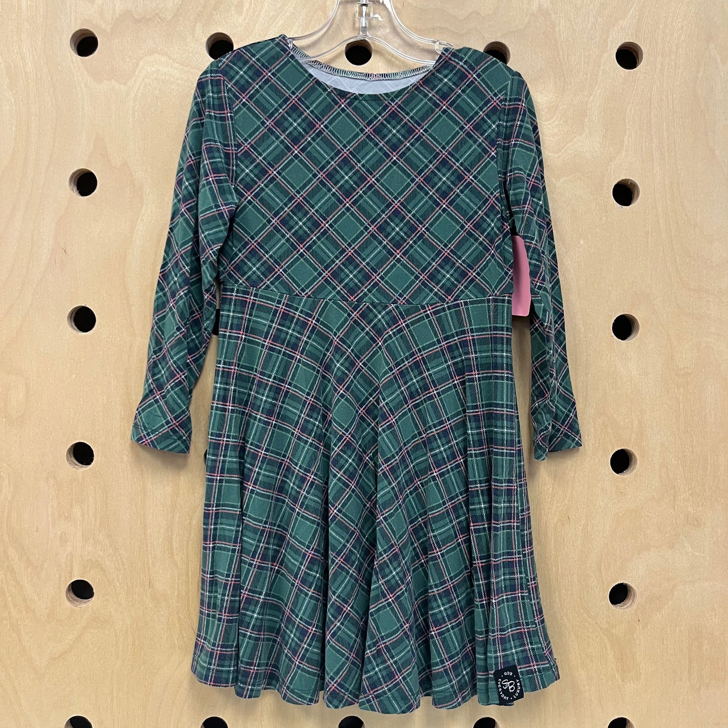 Green Plaid Bamboo Dress