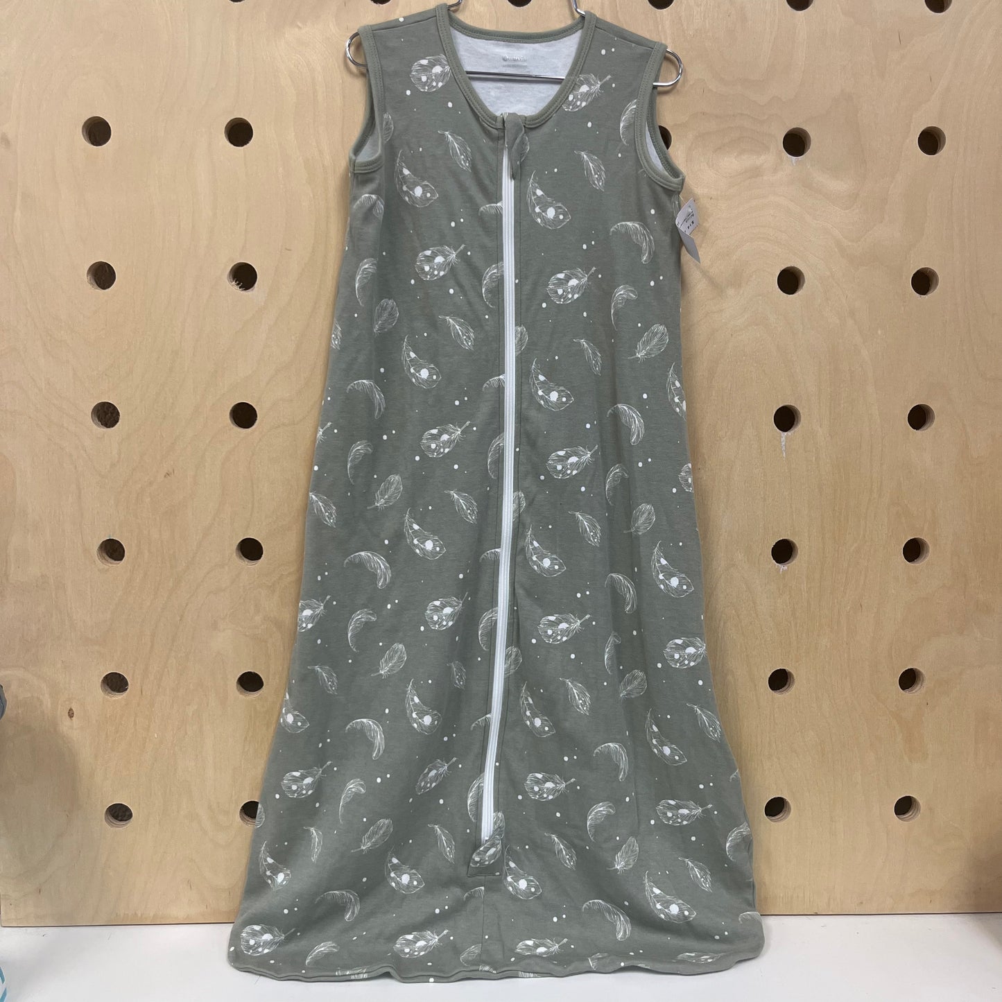 Green Feathers Wearable Blanket