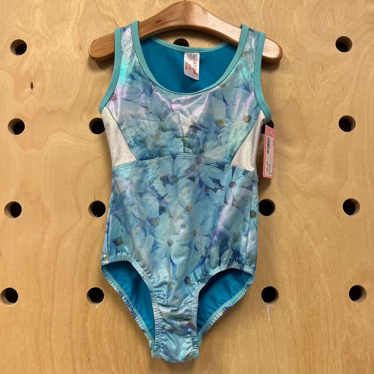 Blue Floral Leotard