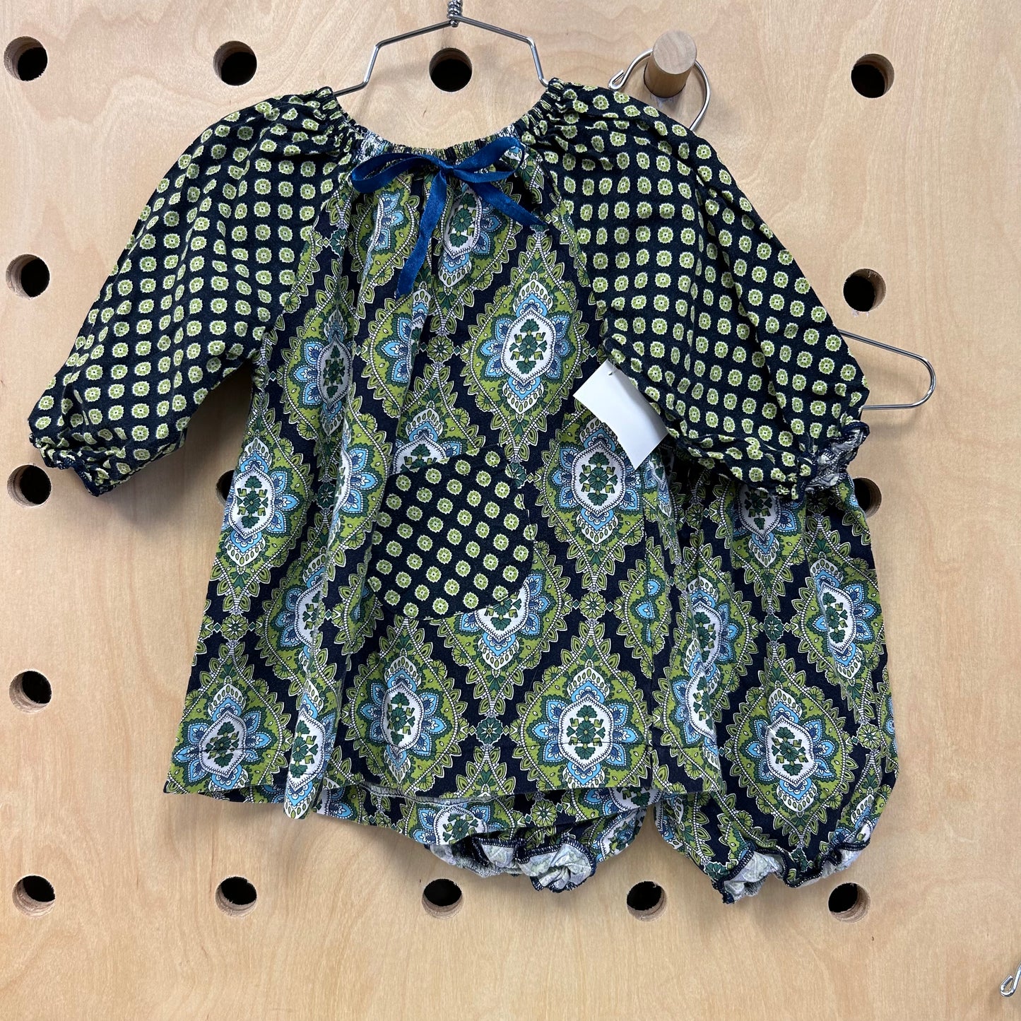 Blue & Green Mandala Floral Outfit
