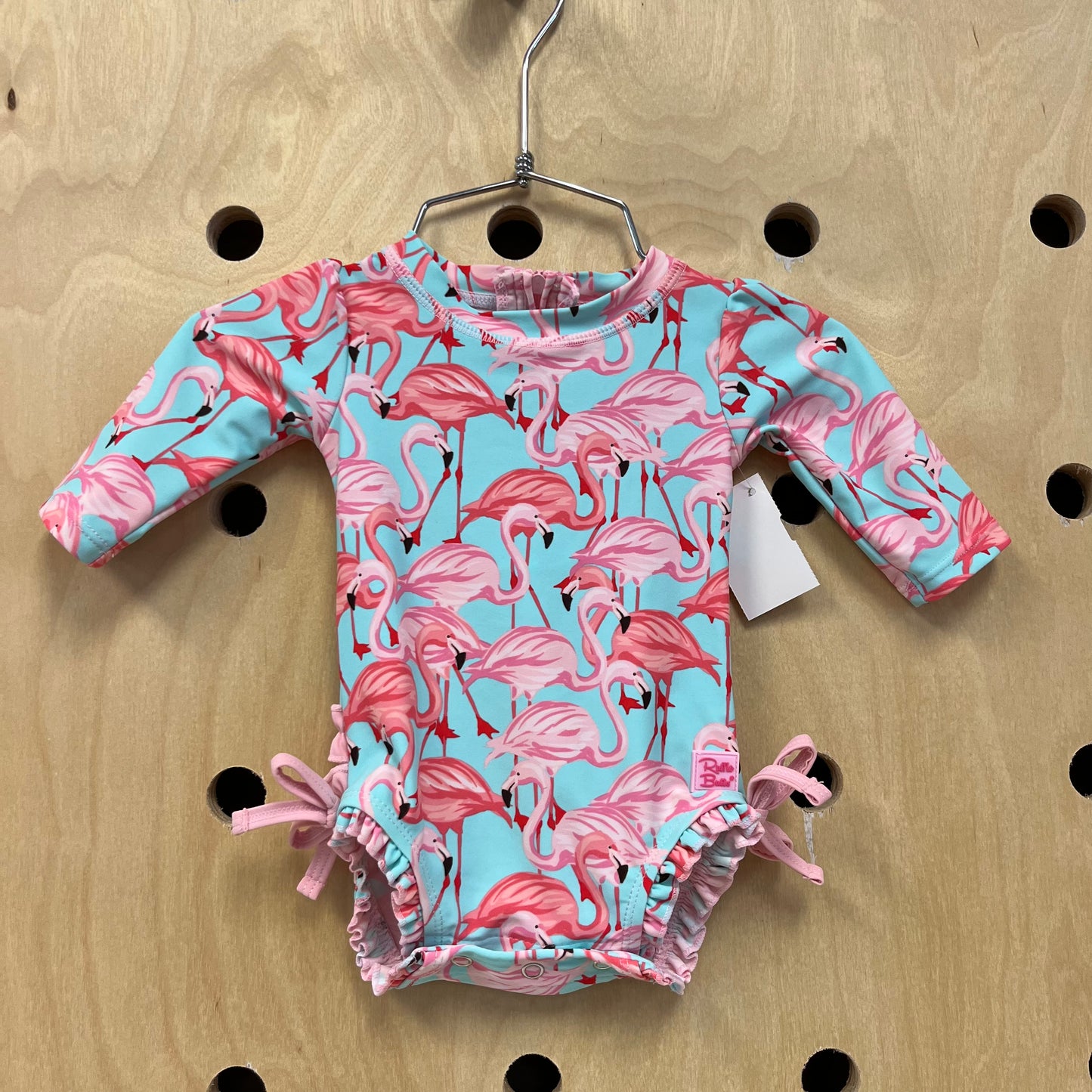 Blue & Pink Flamingos Swimsuit