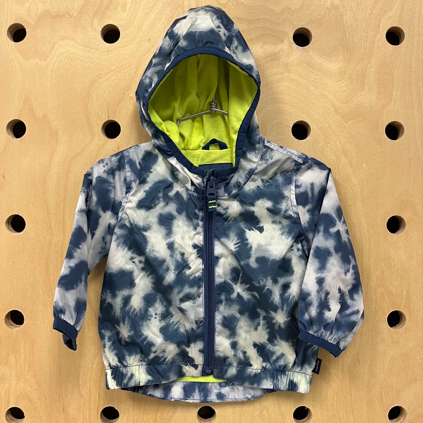 Blue Tie Dye Zip Hoodie