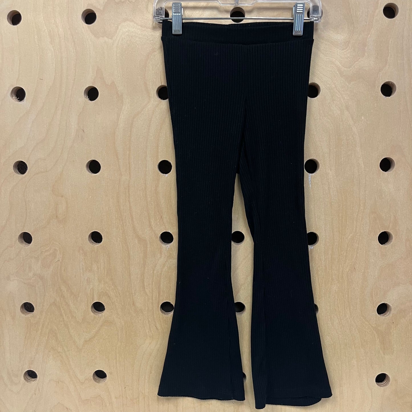 Black Knit Flared Pants