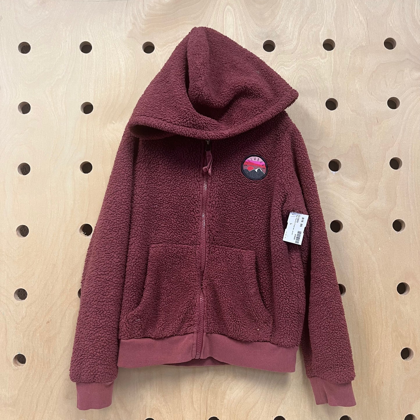 Red Sherpa Zippered Jacket