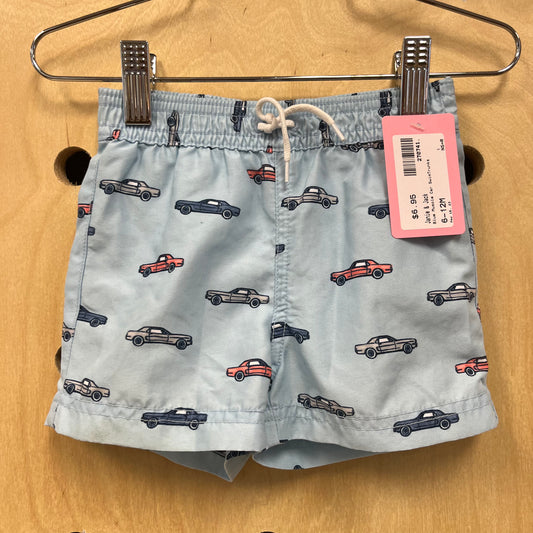 Blue Muscle Car SwimTrunks