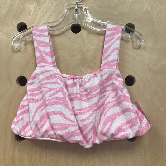 Pink Zebra Crop Tank