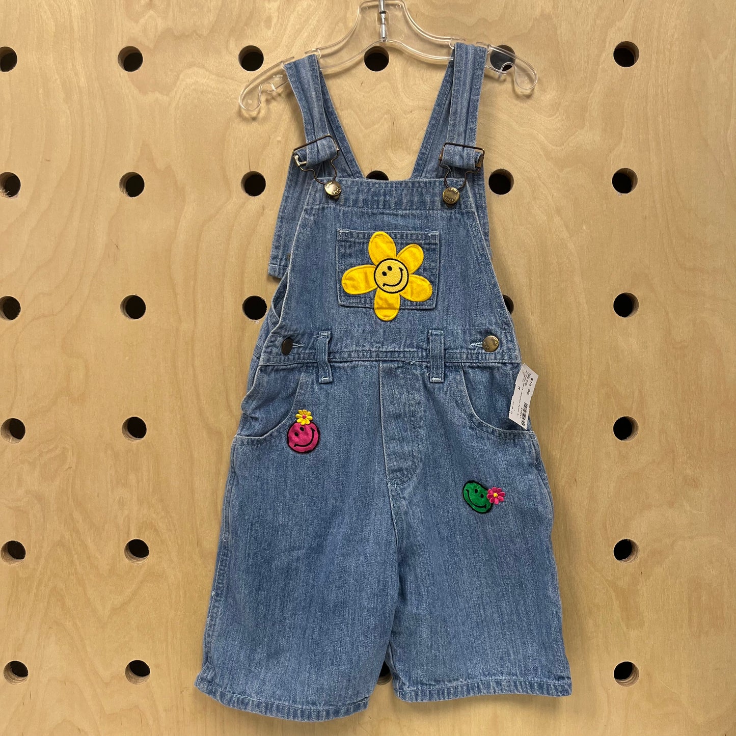 Vintage Denim Upcycled Patch Shortalls